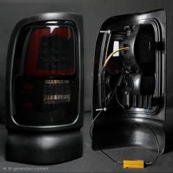 94-01 Dodge Ram LED Taillights Luces Traseras Calaveras Focos Luces Tail Lights