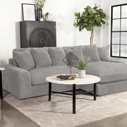 Brand New Grey Fog Reversible Sectional 