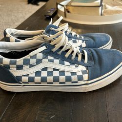Vans Old School Blue Checkerboard