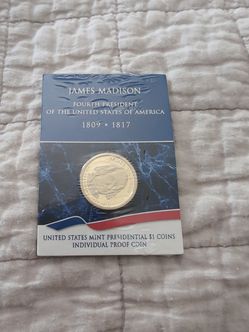 James Madison coin $1 proof