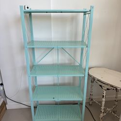 5 Tier Storage Rack, On Wheels , And Foldable 