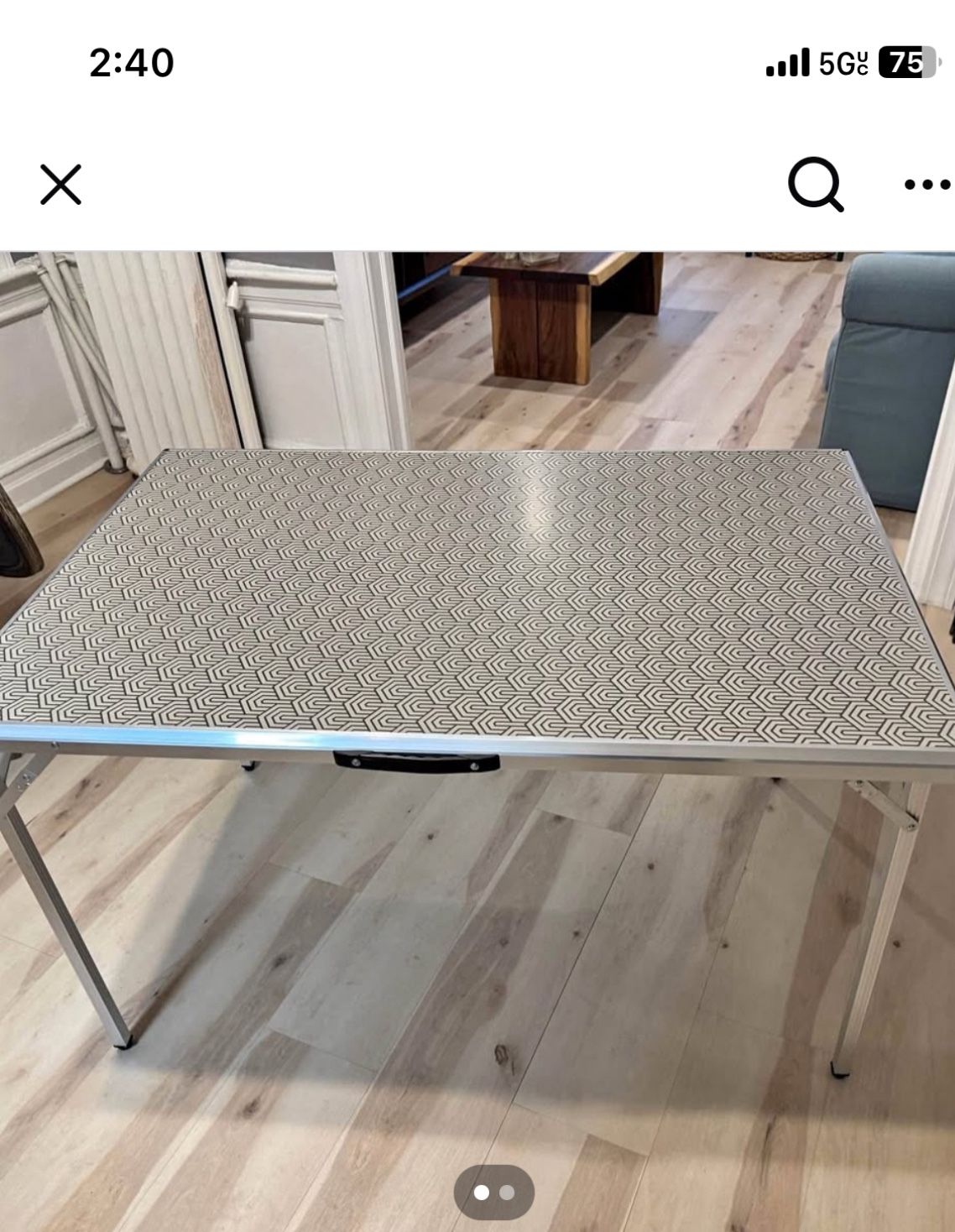 Picnic Folding Table 46”30”2