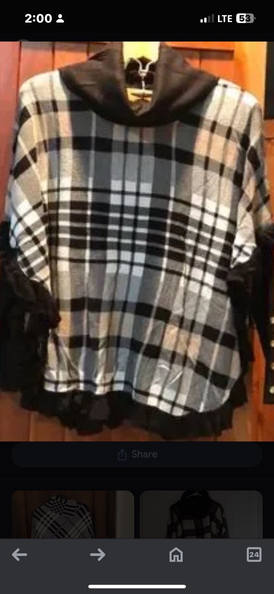 Cowl Neck Poncho