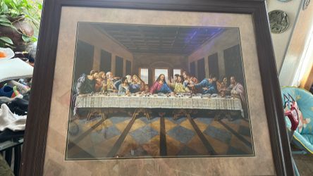 Cuadro Nuevo de la ultima cena tamano 34X40