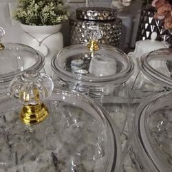 Plastic Candy Jar With Lidns