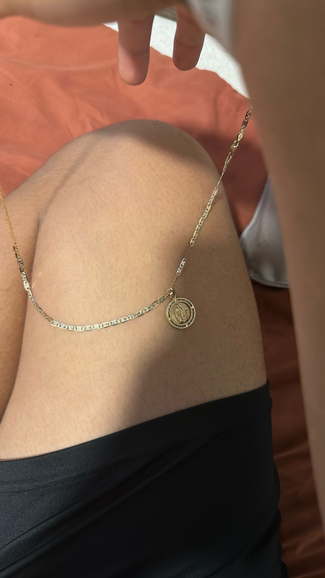 14 KT Gold Virgin Cita Necklace Real Can Test Out