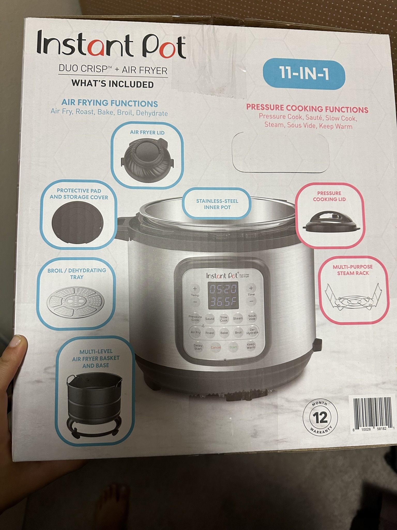 Instant pot Duo crisp + Air fryer