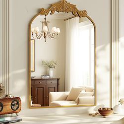 Arched Vintage Gold  Mirror
