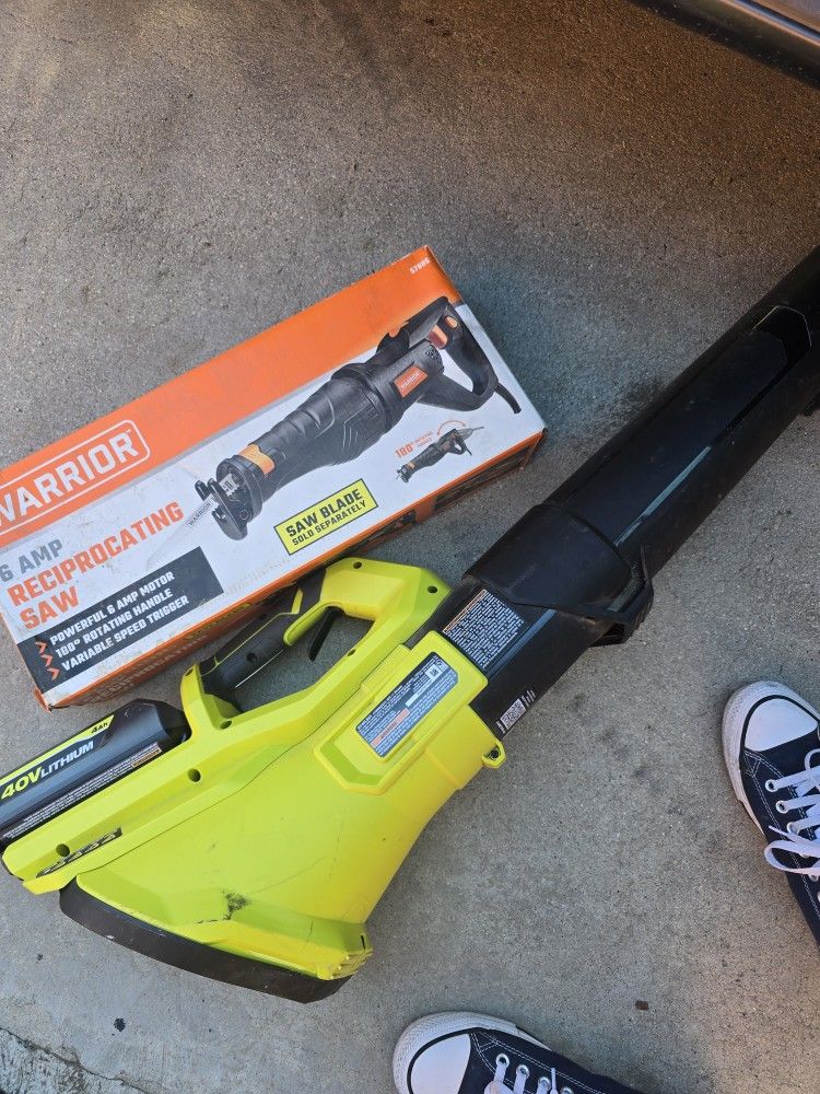 Leaf Blower With Charger Also Jigsaw