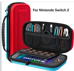 Carrying Case for Nintendo Switch 2 2025, Large Capacity Protective Hard Shell Portable Travel Case Pouch for Switch 2, with 10 Game Card Slots
