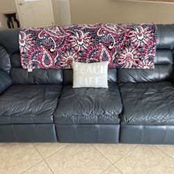 Leather Dual Reclining Sofa 