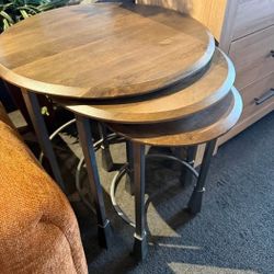 Brand New Mango Wood Nesting Tables 