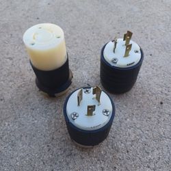 20 Amps, 250 Volts, Twist Lock Plugs.
