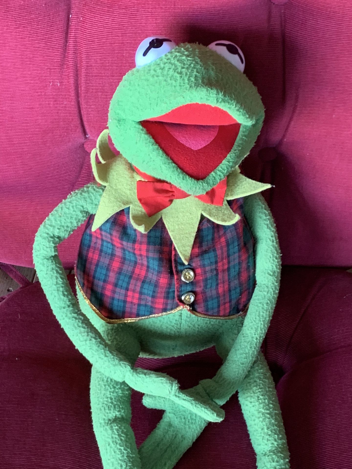 Kermit Plush, Retro, Festive