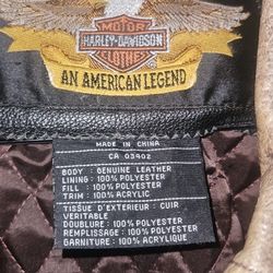 Mens  3XL Harley Genuine Leather Jacket 