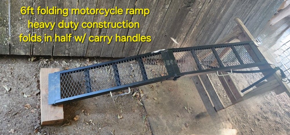 Folding Steel Motorcycle Ramp 6ft for Sale in Everett, WA - OfferUp