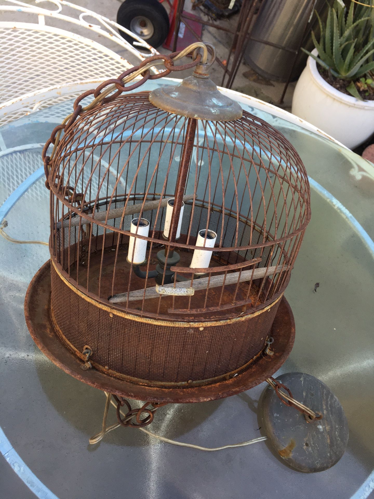 Vintage Iron Hanging Lamp