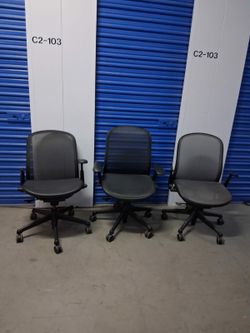 Black Mesh Office Chairs – $120 each