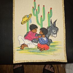 Handmade  Mexican  9.5x12.5 Yute