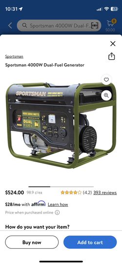 4000w Dual Fuel Generator