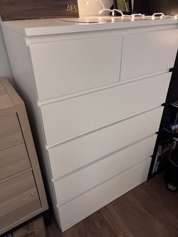 IKEA STORKLINTA 6-Drawer Dresser — White — $100
