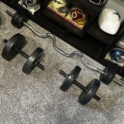 Dumbbell Plastic Set