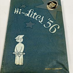 1956 Auburn New York Hi-Lites West High School Yearbook Tons Of Signatures