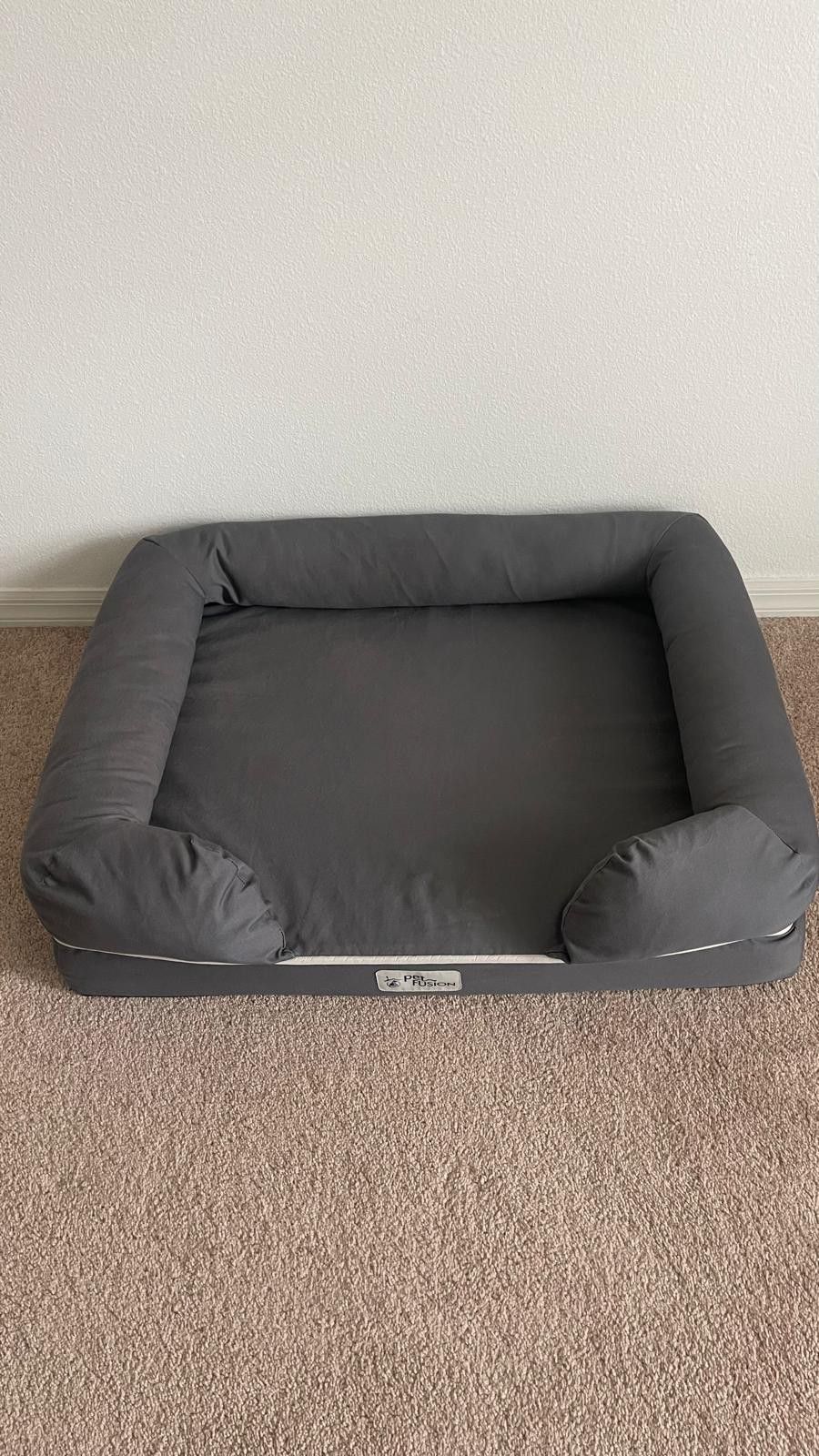 Memory Foam Bolster Dog Bed /Large