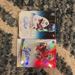 2 Signed Football Cards