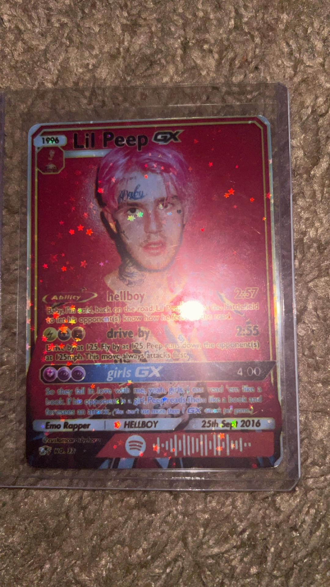 Lil Peep Hellboy Pokémon Card 