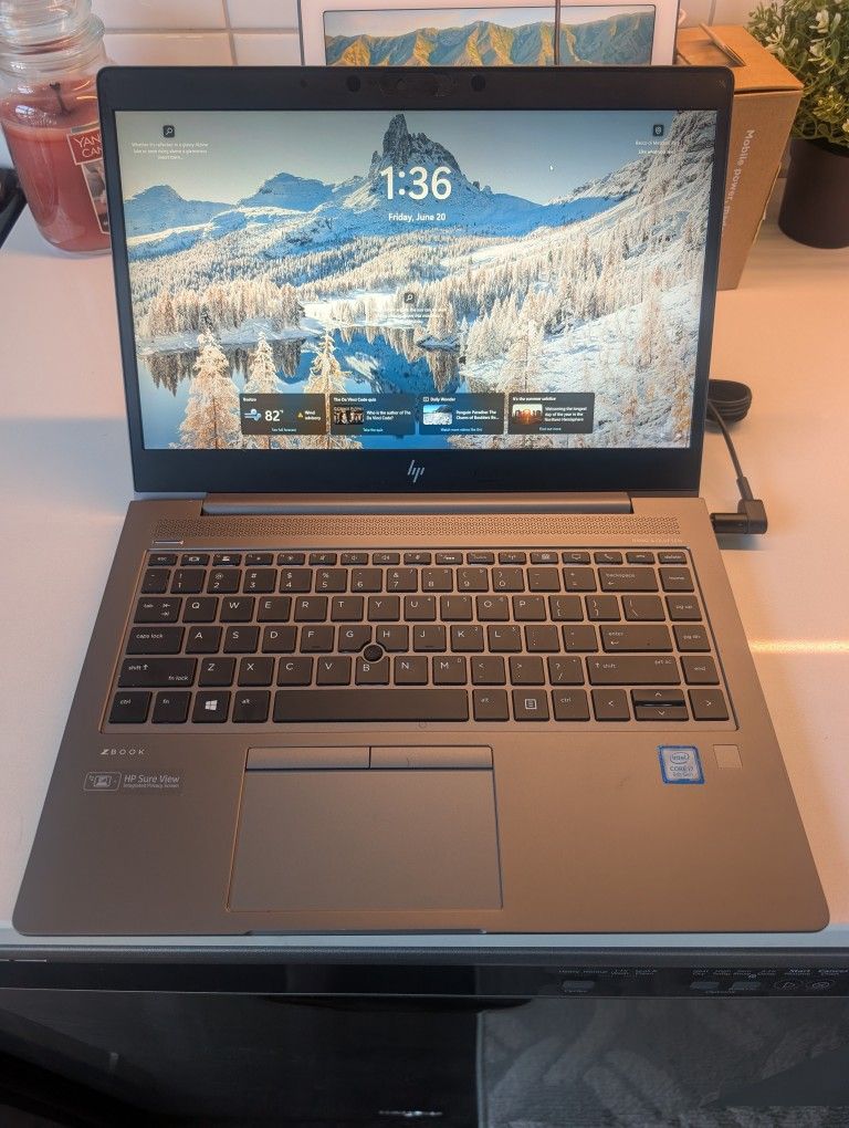 HP ZBook 14u G6 Mobile Workstation Laptop 14" FHD Touch Screen Intel Core i7 AMD Radeon Pro GPU