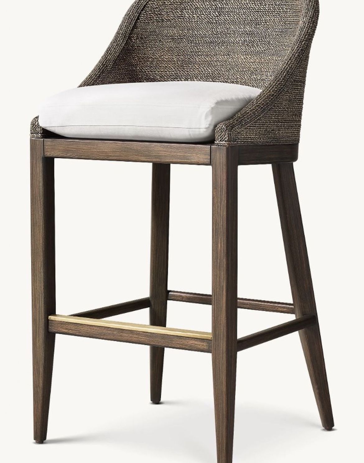 3 Restoration Hardware Marisol Slope Arm Counter Stools