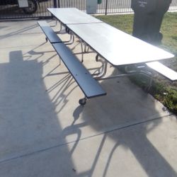 Folding Double Table And Benches