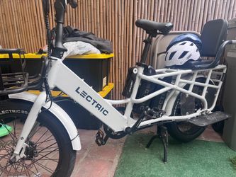 Lectric Electric Cargo Bike White