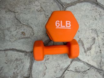 6 LB Neoprene Hex Dumbbells Pair