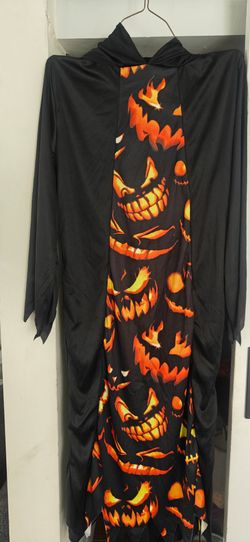 Halloween Jack-o'-Lantern Hooded Robe Costume