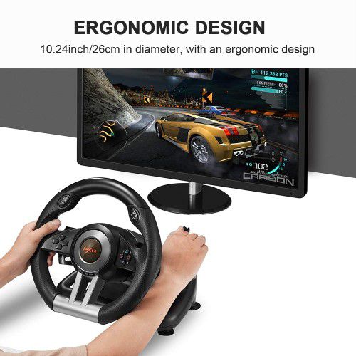 car racing games PXN PC Racing Wheel, V3II 180 Degree Universal Usb Car Sim