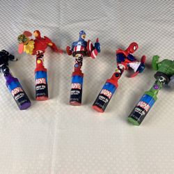 Lot Of 5 Marvel Superhero Candy Fans 