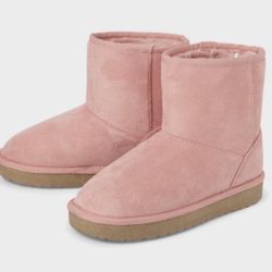 The Children’s Place Girls Mid Teddy Boots - Pink, New