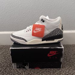 Brand new Jordan 3 white cements 