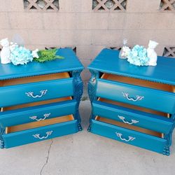 Ornate Vintage Nightstands