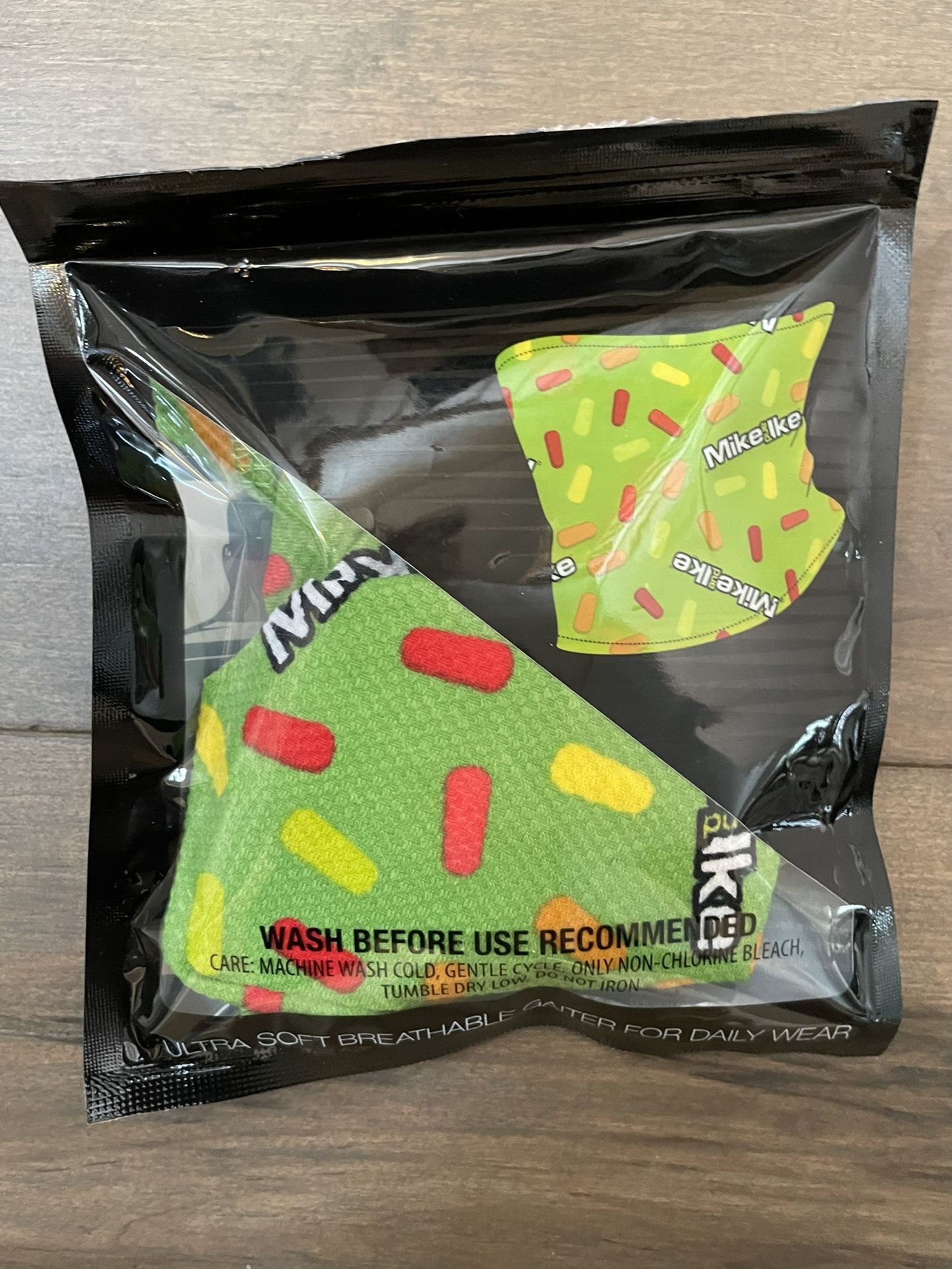 Mike & Ike Candy Themed Mask/Gaiter