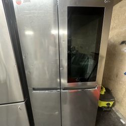 LG Side By Side Stainless Steel Refrigerador Instaview Have Dents And Scratches 