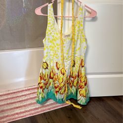 Medium yellow floral dress