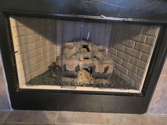 Gas fire place logs