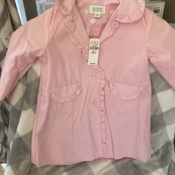 New Pink Peacoat Jacket