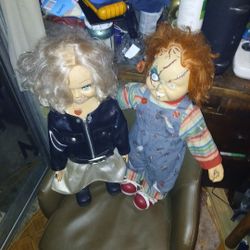 Chucky  And His Bride Tiffany 