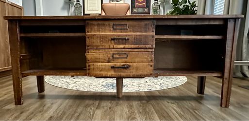 Solid Acacia Wood Media Console