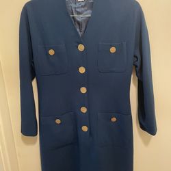 Blue Coat Dress