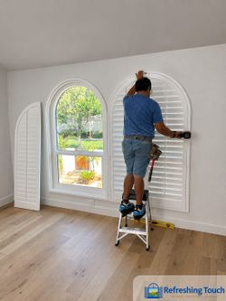 Hardwood Plantation Shutters, Custom Made, Window Coverings, Installed - 909-681-7003